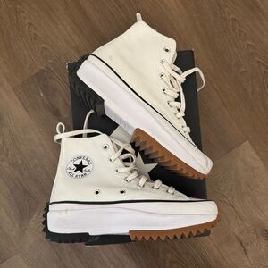 Converse White High-Top Sneakers